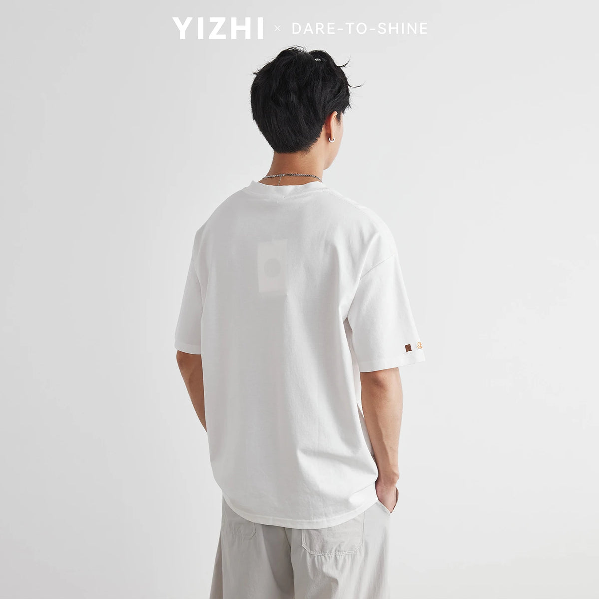 Fashion Men's Heavyweight 230g Embroidered T-Shirt 2026 Summer New Crew Neck Loose Casual Versatile Short Sleeve Top